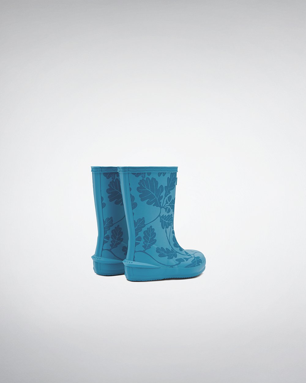 Botas de Lluvia Hunter Niños - Original First National Trust Print - Azules - DOEQKYM-74